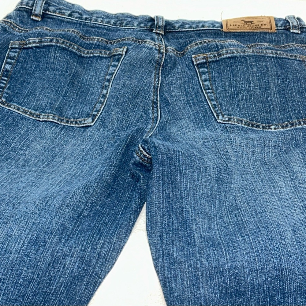 Ralph Lauren Blue Flare Wide Leg Denim - Picture 6 of 8